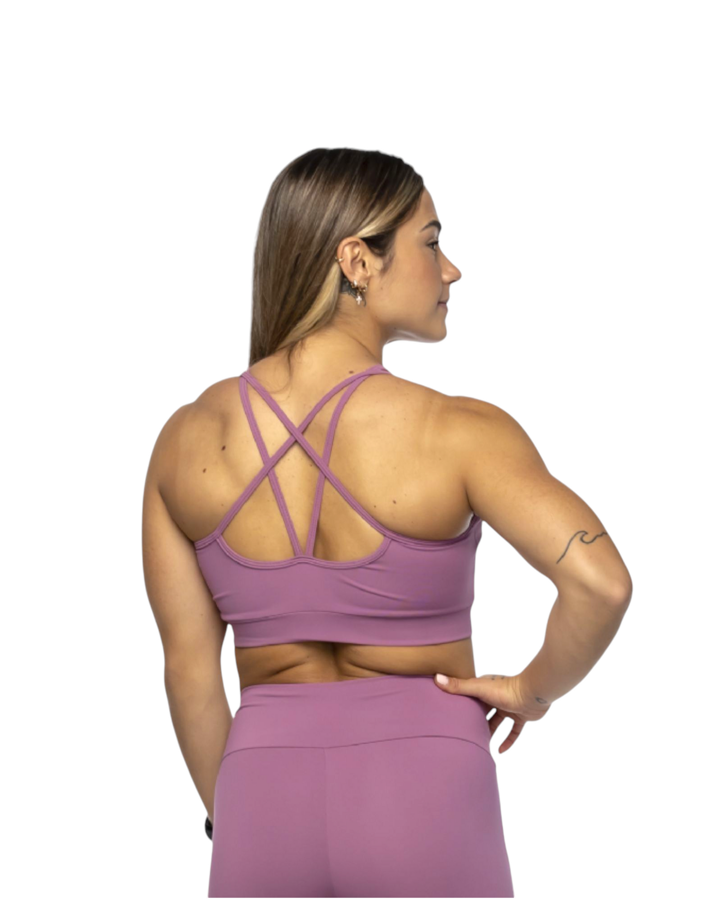 Top Barbara roxo medusa