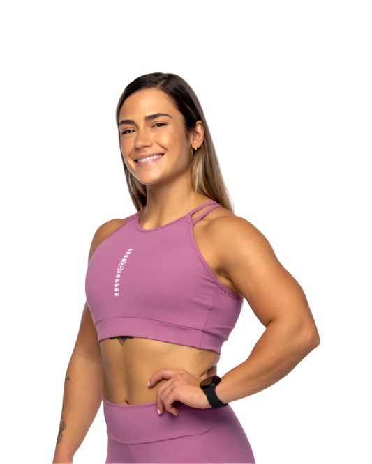 Top Barbara roxo medusa