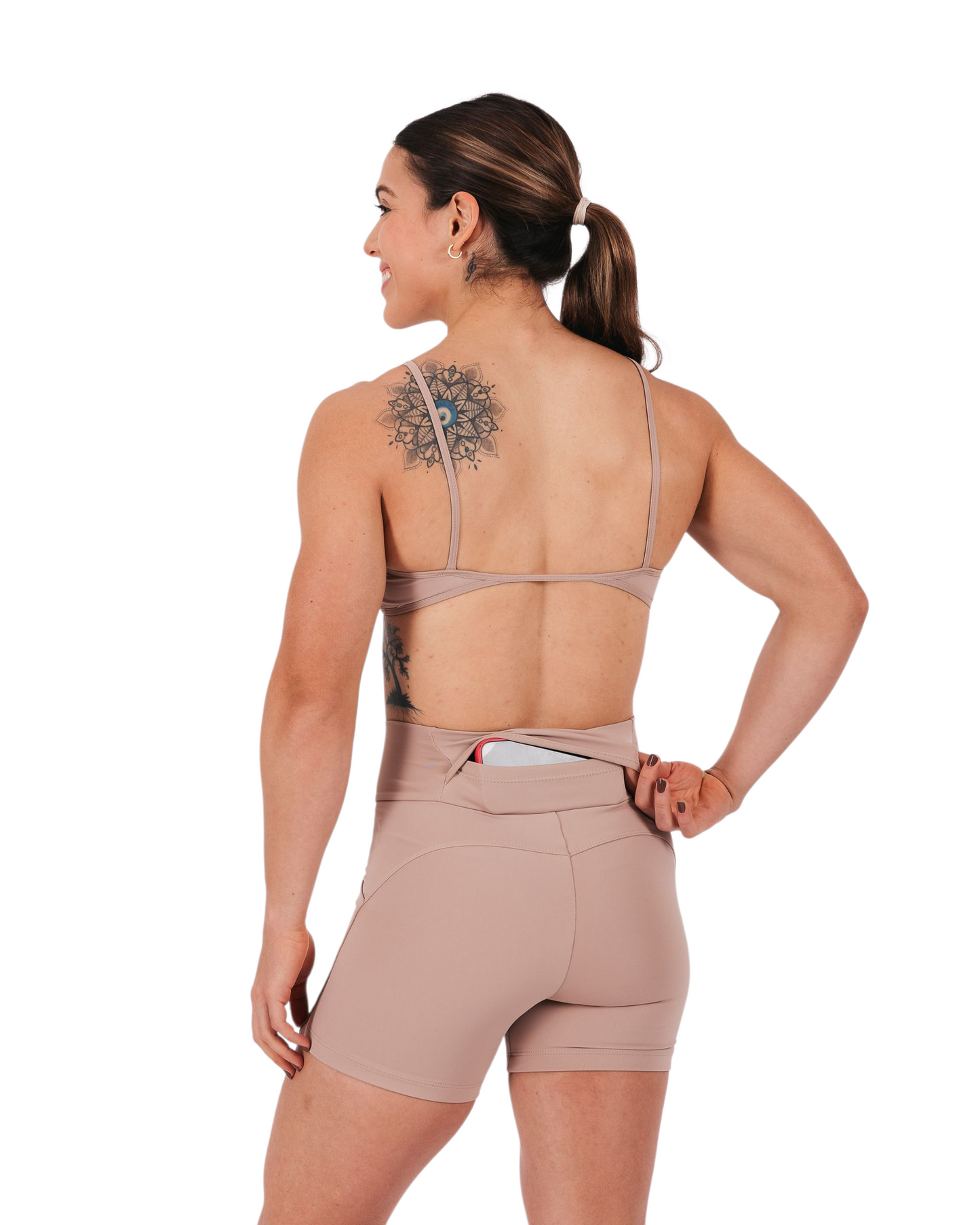 Short triple pocket Cappucino - HyRun