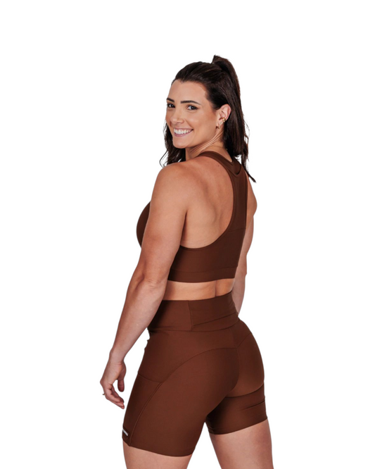 Short triple pocket Castanho - HyRun